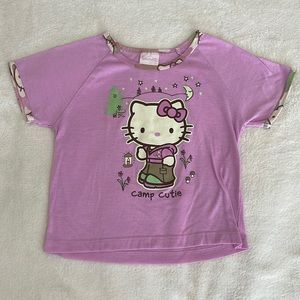 Purple shirt sleeve Sanrio shirt size 6